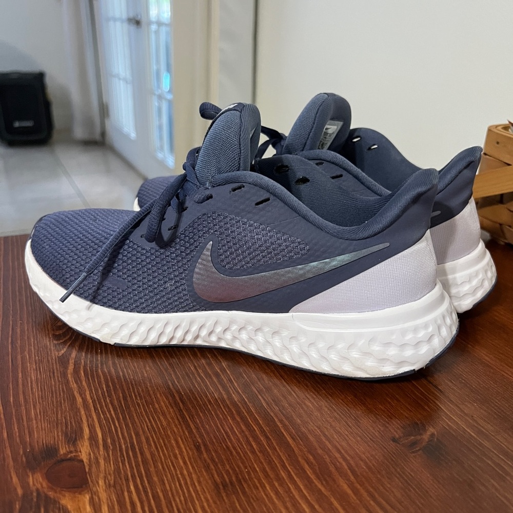 Nike Womens Revolution 5 BQ3207-500 Blue/Navy Running Shoes Sneakers Size 8